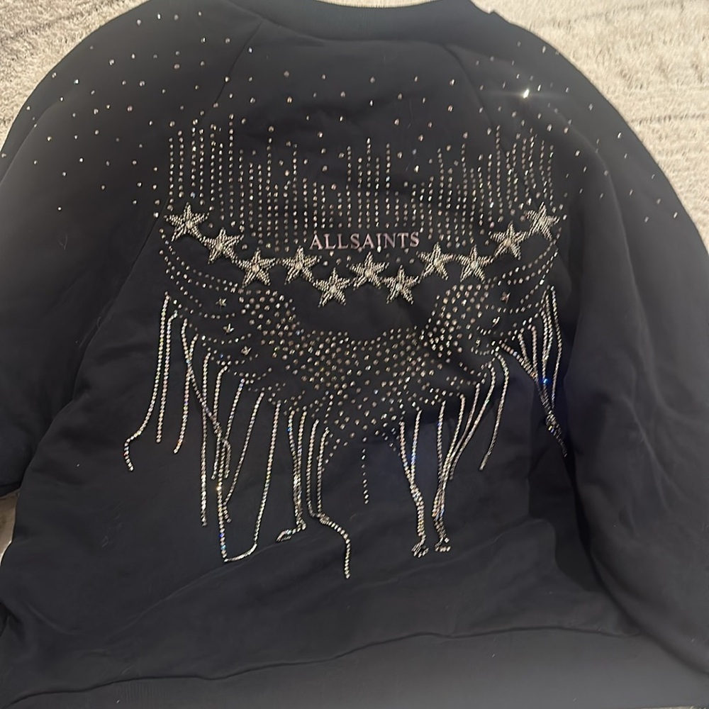 AllSaints Astro Embellished Back Sweatshirt - Picture 2 of 5